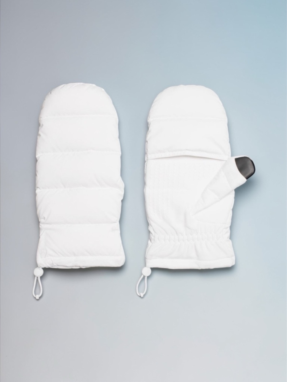 Lululemon Wunder Puff Down Mittens White Unisex Large XL NWT